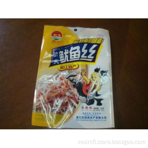 500g Customized Food Pouch Packaging Bag for Squid Silk BHT